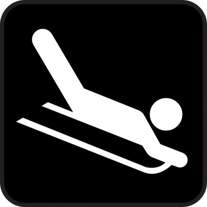 Arte del clip de hielo esquí
