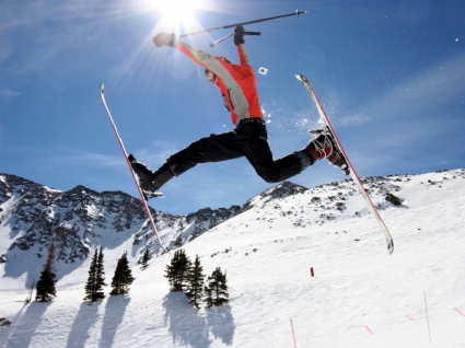 esportes de esqui de papel de parede de salto de esqui