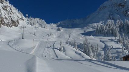 滑雪道滑雪滑雪坡