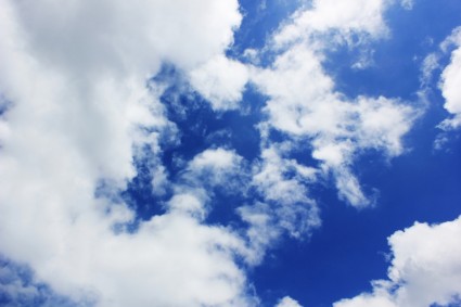 błękitne niebo chmura