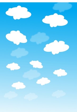 空の雲のクリップアート