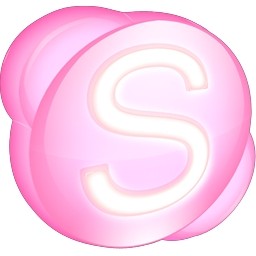 Skype różowy