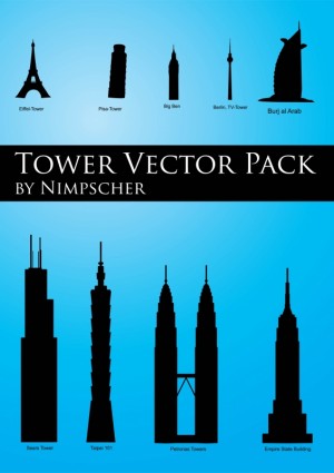 超高層ビルのベクトル パック
