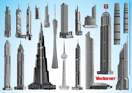 paquetes de vector de rascacielos