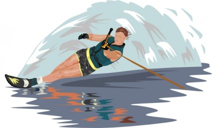 เล่นสกีสลาลอมน้ำปะ