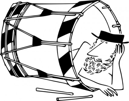 dormir dans une tambour de basler clipart