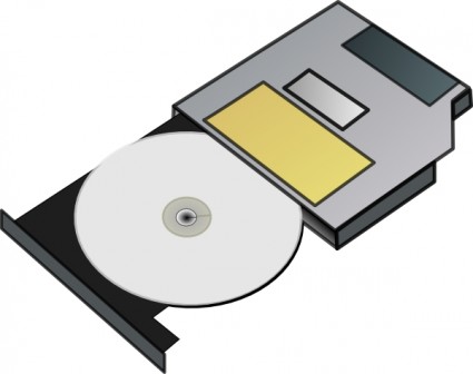 schlanke cd Laufwerk ClipArt