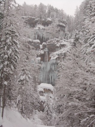 Słowenia krajobraz zimowy