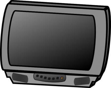pequena tela plana lcd tv clip-art