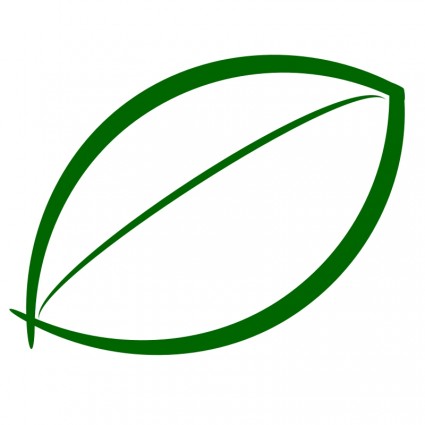 ikon daun hijau kecil