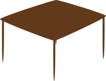 ClipArt di piccolo tavolo quadrato