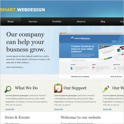 Smart web desain template