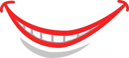 tersenyum mulut gigi clip art