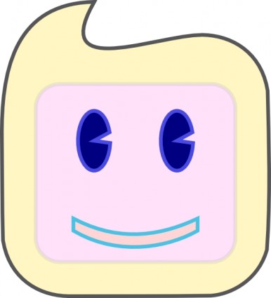 Smiley Quadrat Gesicht ClipArt