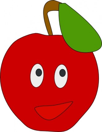 tersenyum apple clip art