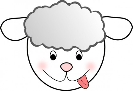 uśmiechający się złe owce clipart