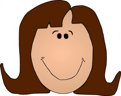 Smiling Lady Clip Art