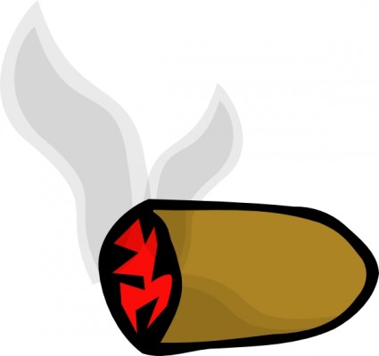 دخان السيجار كعب روتين قصاصة فنية