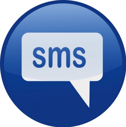 SMS niebieski