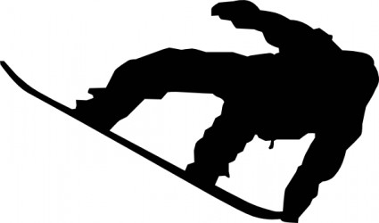 Snow boarder clipart
