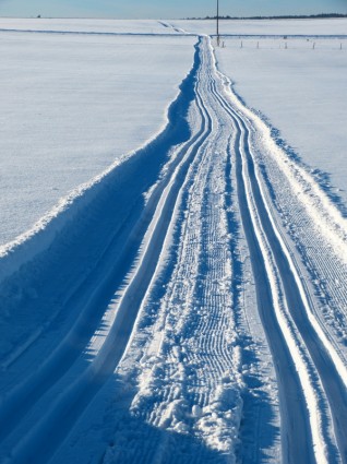 Schnee Langlauf-trail