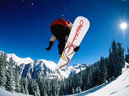 Snowboard skok tapety snowboard sport
