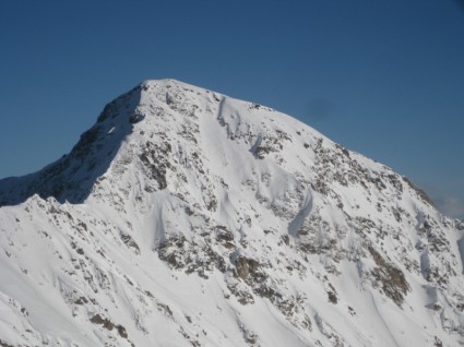 snowcaped gunung gunung alam