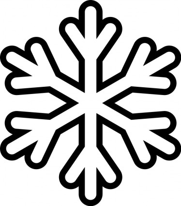 monocromatico di fiocco di neve