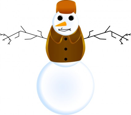 Snowman With Clothes