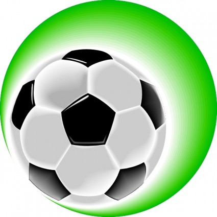 Fußball-Kugel-ClipArt-Grafik
