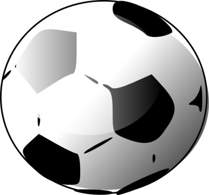 Fussball-Ballon-ClipArt-Grafik