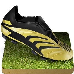 herbe de chaussure de football