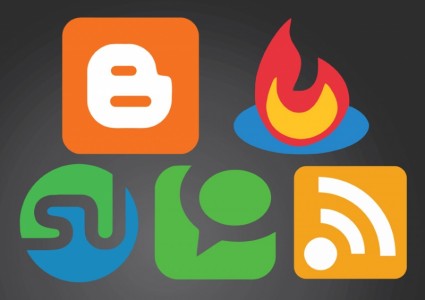logotipos da rede social