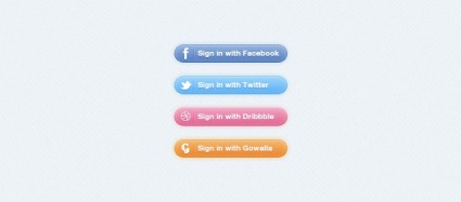 Social Sign In Buttons