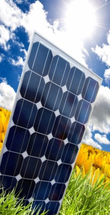 pannelli solari serie di foto ad alta definizione di quattro