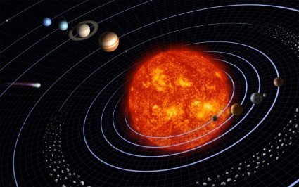 sistema planetário do sistema solar planeta