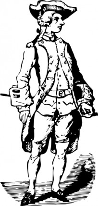 Soldat historische Kleidung ClipArt