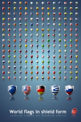 tinh vi lá cờ quốc gia biểu tượng vector