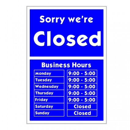 Sorry We Re Closed