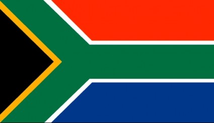 Флаг Южной Африки вектор