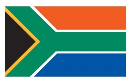 südafrikanische Flagge Vektor