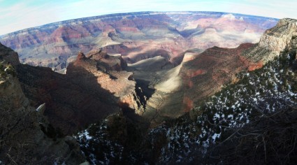 panorama de borda sul do grand canyon
