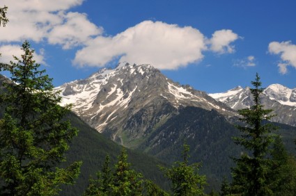 montañas de Valle de ahrntal de Tirol del sur