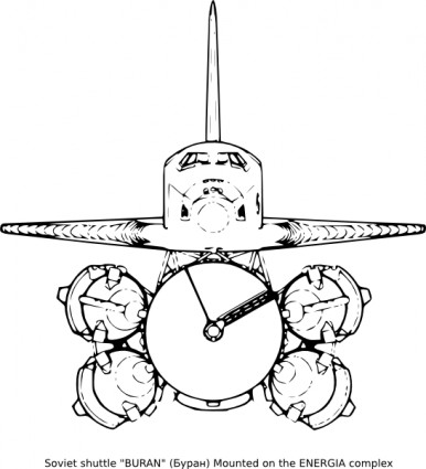 clip art de transbordador soviético