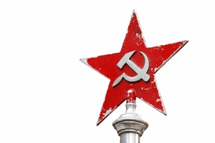 radzieckiej symbol na białym tle