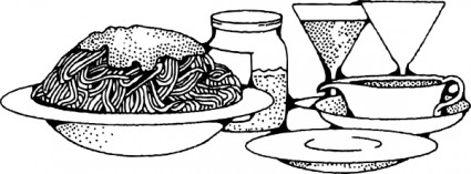 clip art de espagueti