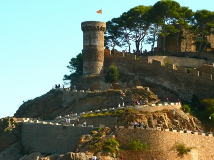 Spanyol castle tossa de mar