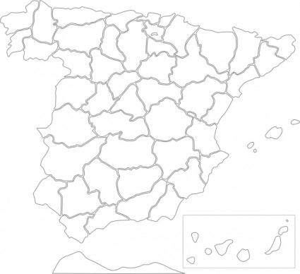 províncias da Espanha clip-art