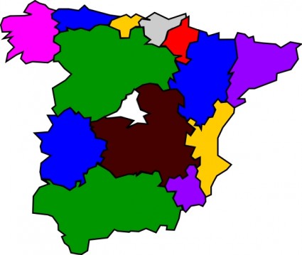 regiões espanholas clip-art