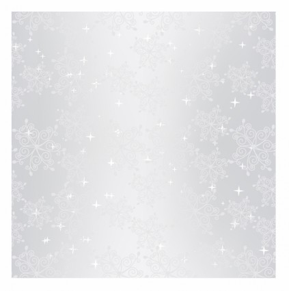 Sparkling Sliver Christmas Snowflake Seamless Pattern Wallpaper